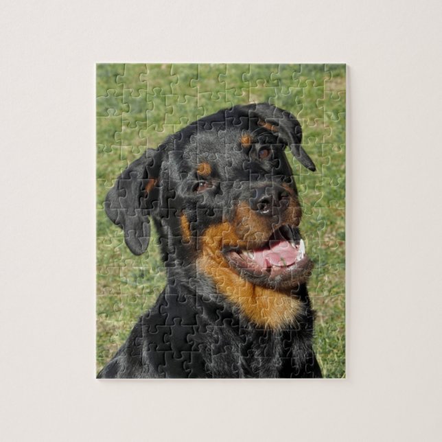 Puzzle Heidi Cute Rottweiler (Vertical)
