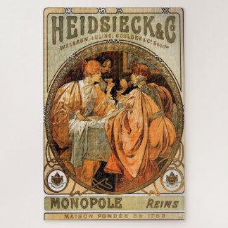 Puzzle Heidsieck & Co. par Alphonse Mucha