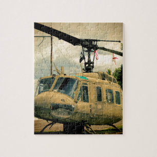 Puzzle Hélicoptère vintage de militaires de l'ère Uh-1