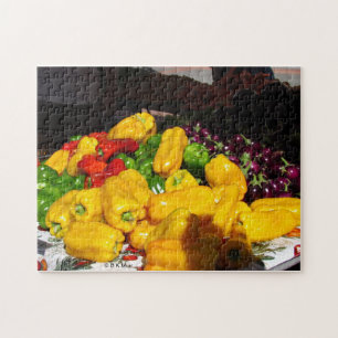 Puzzle - Helle farbige Paprikaschoten
