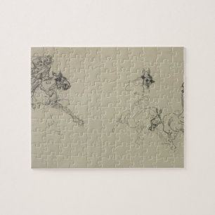 Puzzle Henri De Toulouse-Lautrec   Etude de Chevaux (rect