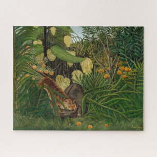 Puzzle Henri Rousseau - Combat entre le tigre et le buffl