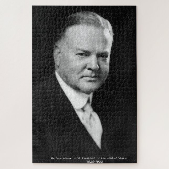 Puzzle Herbert Hoover 31e Président des États-Unis (Vertical)