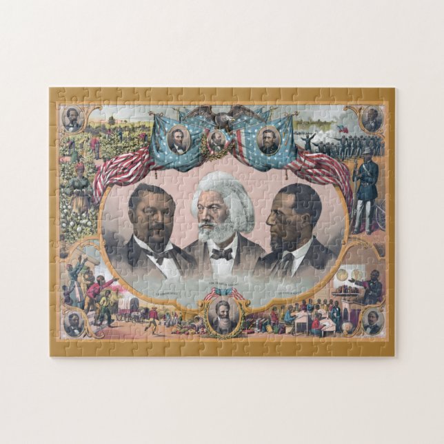 Puzzle Héros abolitionnistes noirs, Frederick Dougla (Horizontal)