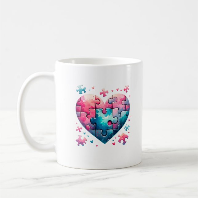 Puzzle-Herz Kaffeetasse (Links)
