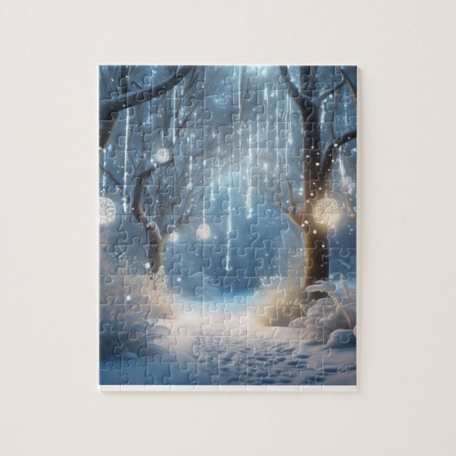 Puzzle Heure d'hiver dans la forêt (Vertical)