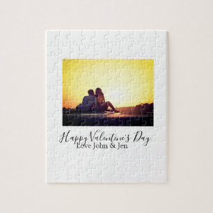 Puzzle Heureuse Sainte-Valentin amour ajouter nom photo s