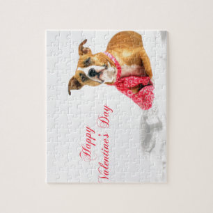Puzzle Heureuse Sainte-Valentin Pitbull Puppy