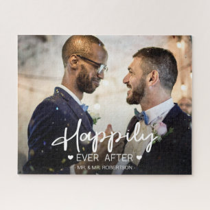 Puzzle Heureusement après mariage photo personnalisée