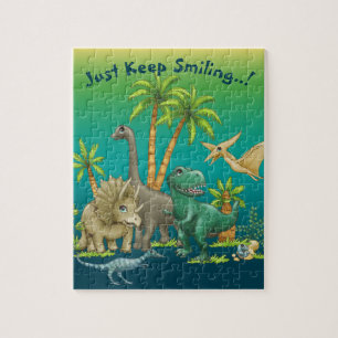 Puzzle Heureux amis Dinosaur