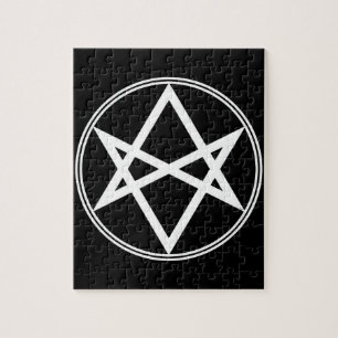 Puzzle Hexagramme unicoural blanc tombé