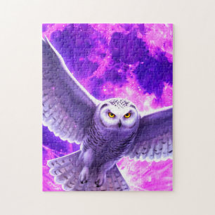 Puzzle Hibou des neiges par Purple Moon