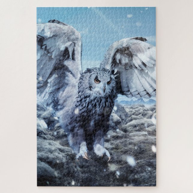 Puzzle Hibou sauvage (Vertical)
