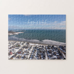 Puzzle Higgins Beach hors saison Oiseaux Hiver Océan