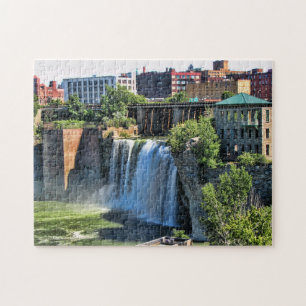 Puzzle High Falls, Rochester, New York Cascade