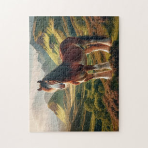 Puzzle Highlands d'Écosse cheval Clydesdale
