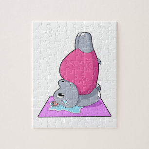 Puzzle Hippo au yoga Fitness