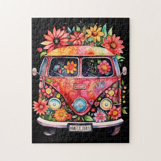 Puzzle Hippy Van (Vertical)