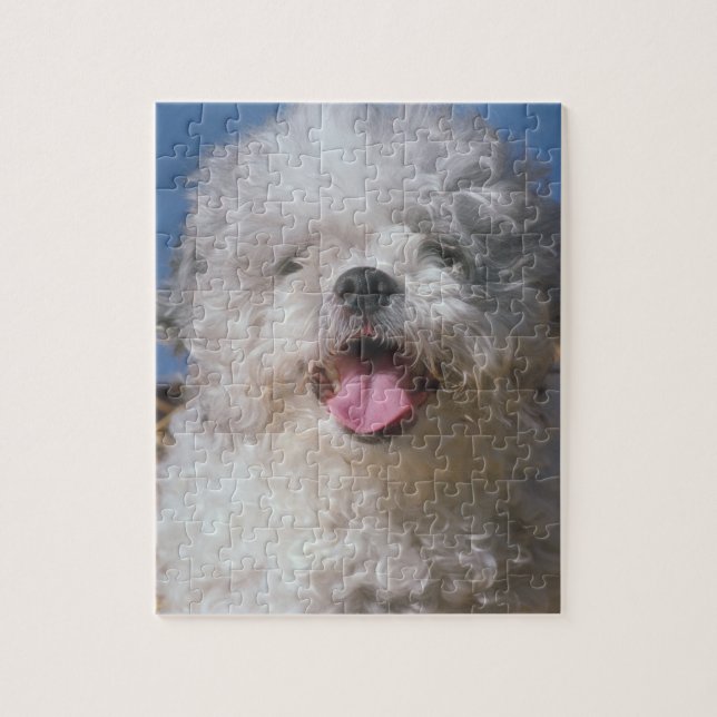 Puzzle hirsute de chien de caniche (Vertical)