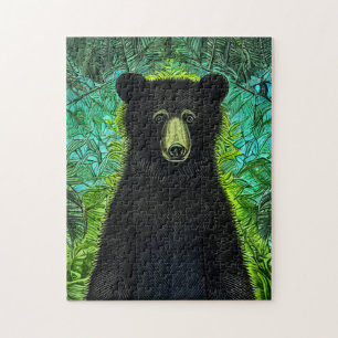Puzzle Histoire amusante Petit ours noir