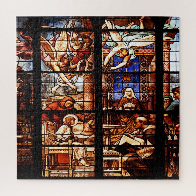 Puzzle Histoires bibliques Art chrétien, Verre de retenue (Vertical)