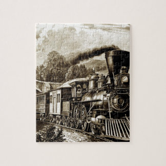 Puzzle Historique des locomotives des moteurs à vapeur