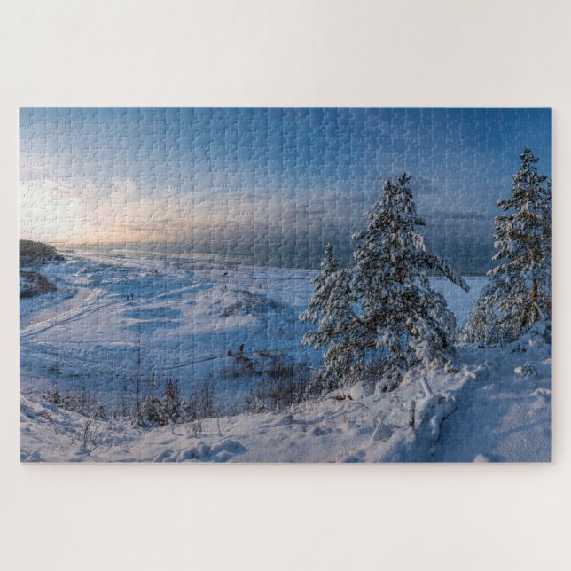 Puzzle Hiver neigeux Côte balte (Horizontal)
