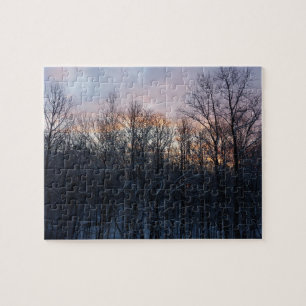 Puzzle Hiver Sunrise I Pastel Paysage naturel