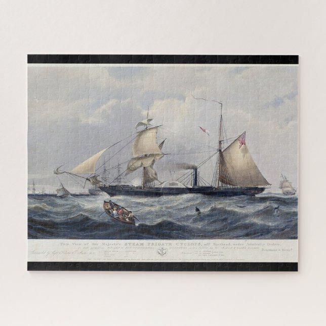 Puzzle HMS Cyclops Frégate 1839 (Horizontal)