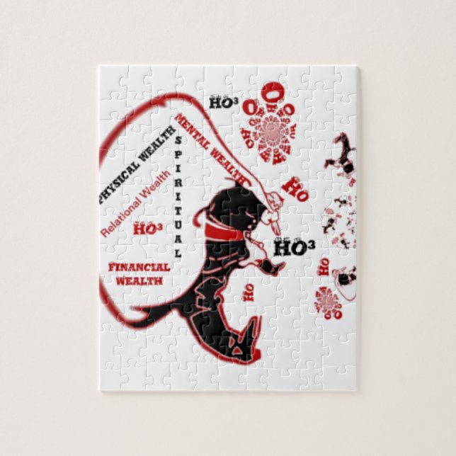 Puzzle HO³ Black Père Noël Special Wealth Fans À Faire. (Vertical)