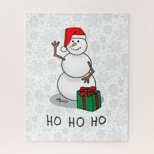 Puzzle Ho Ho Joyeux Noël Père Noël mignonne Snowman