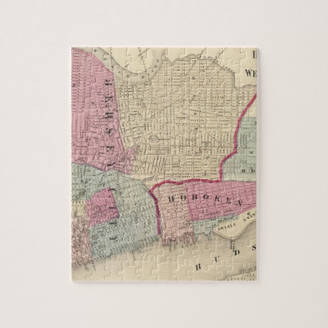 Puzzle Hoboken, Jersey City (Vertical)