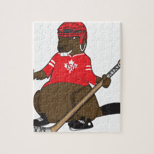 Puzzle Hockey de castor du Canada 150 en 2017