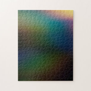 Puzzle Holographique foncé profond Iridescente Lustré Pla