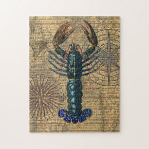 Puzzle Homard Coquillages Fruits de mer Maine Classique O