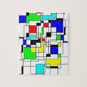 Puzzle Hommage Random Carré À Mondrian