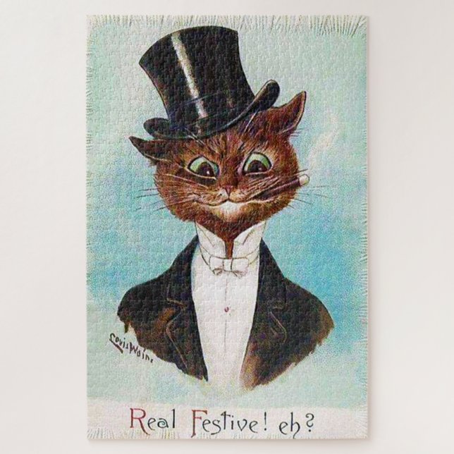 Puzzle Homme de chat, Louis Wain (Vertical)