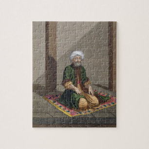 Puzzle Homme turc, priant, XVIIIème siècle (gravure)