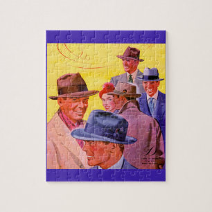 Puzzle Hommes des années 1940 en casquette