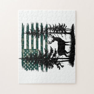 Puzzle Hommes Enfants Garçons Chasse Chemise Deer Hunters