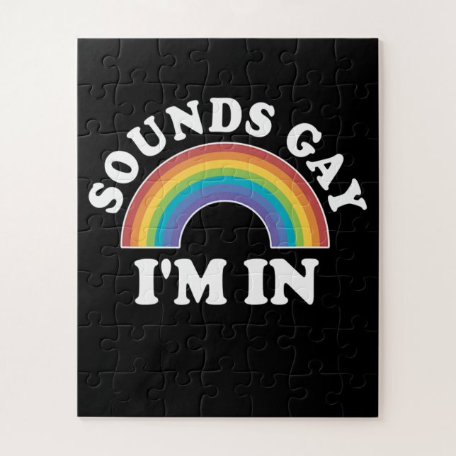 Puzzle Hommes gay pride Femmes LGBT Arc-En-Ciel Sons Gay (Vertical)