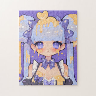 Puzzle Honey Drip Kawaii Chibi Girl