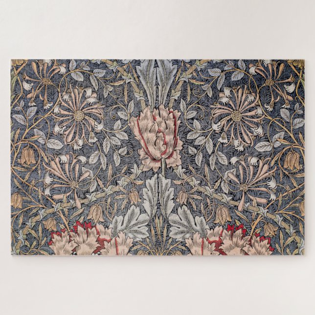 Puzzle Honeysuckle Print (par William Morris) (Horizontal)