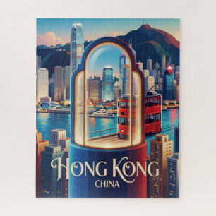 Puzzle Hong Kong Chine Victoria Harbour Skyline Voyage