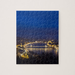 Puzzle Hongrie Budapest panorama de nuit