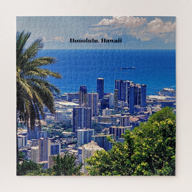 Puzzle Honolulu, Hawaii paysage urbain pittoresque (Vertical)