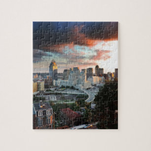 Puzzle Horizon de Cincinnati au coucher du soleil