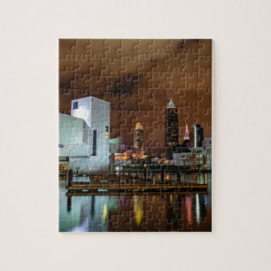 Puzzle Horizon de Cleveland la nuit