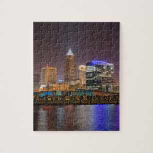 Puzzle Horizon de Cleveland la nuit