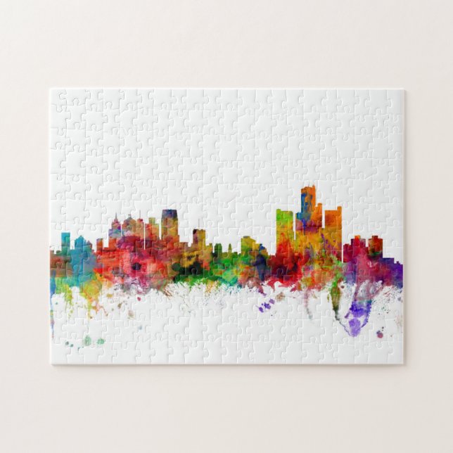 Puzzle Horizon de Detroit Michigan (Horizontal)
